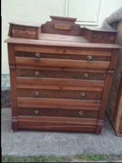 The "before" picture of the dresser